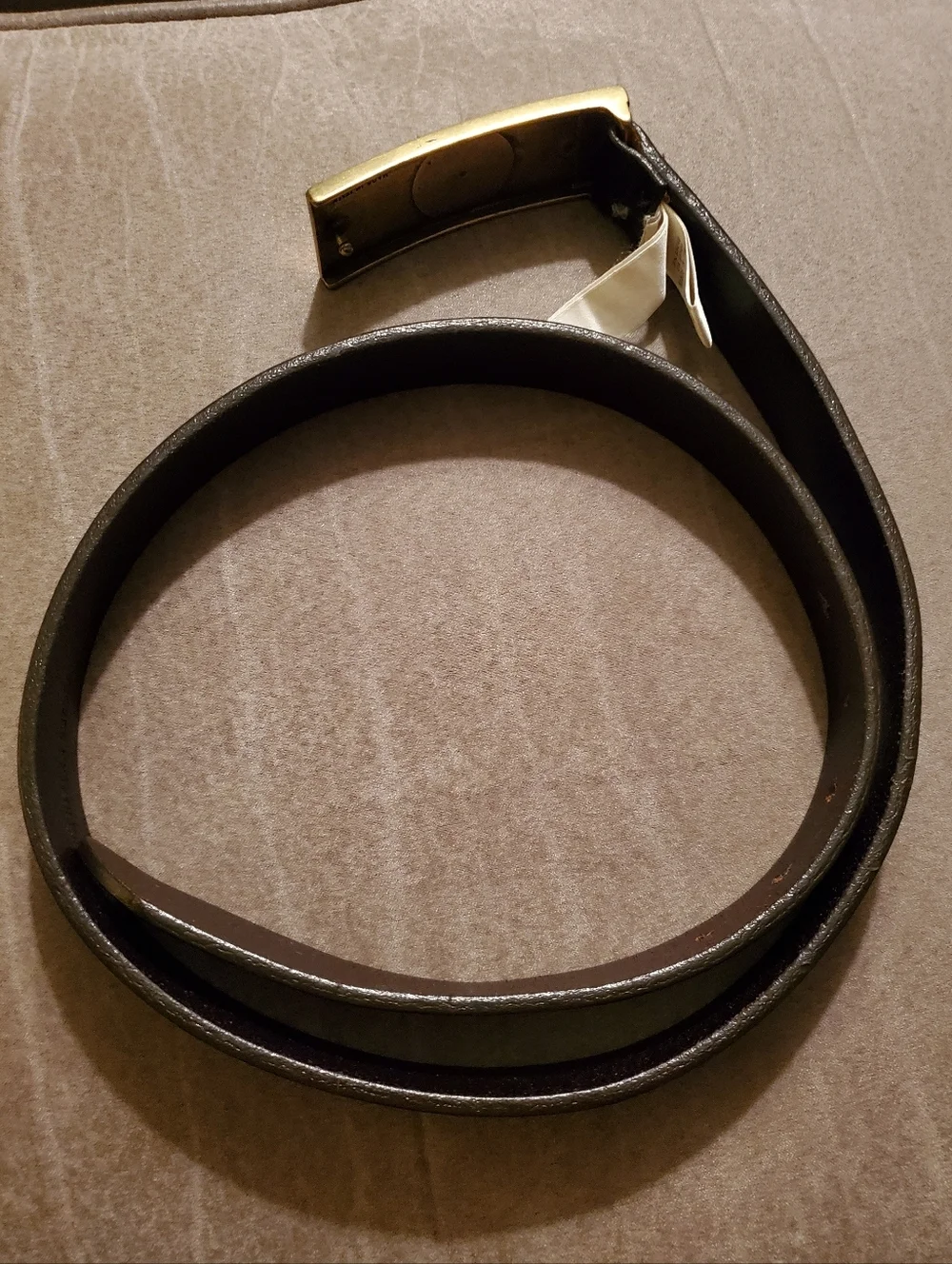 Diesel Only The Brave Espresso Color Italian Leather belt RARE Vintage EUC 90cm